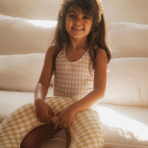 Круг надувной Mrs. Ertha "Speckled Diamond", песочные ромбики, 45 см